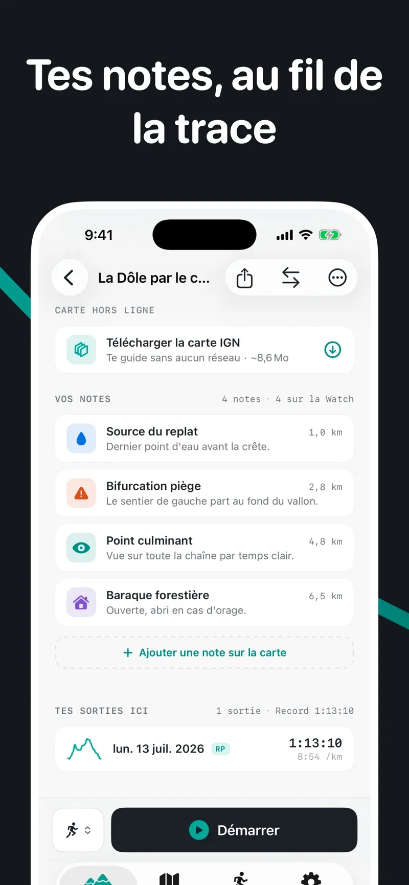 Ridge — app Apple Watch